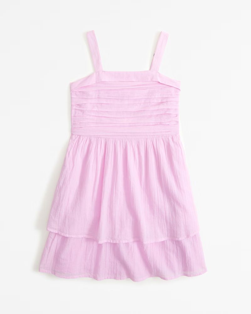 emerson tiered mini dress | Abercrombie & Fitch (US)