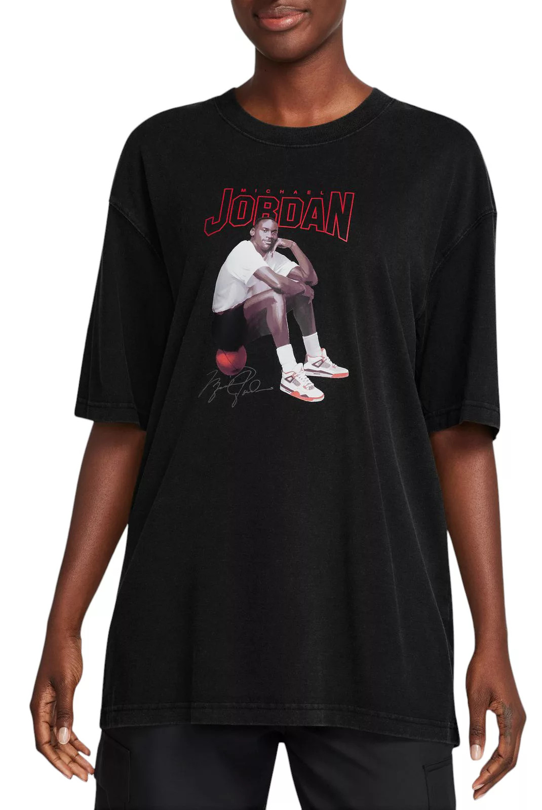 Jordan Women's Oversized Graphic T-Shirt, Large, Black | Dick's Sporting Goods