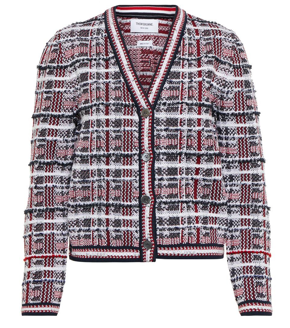 체크 코튼 블렌드 카디건 | Mytheresa (INTL)