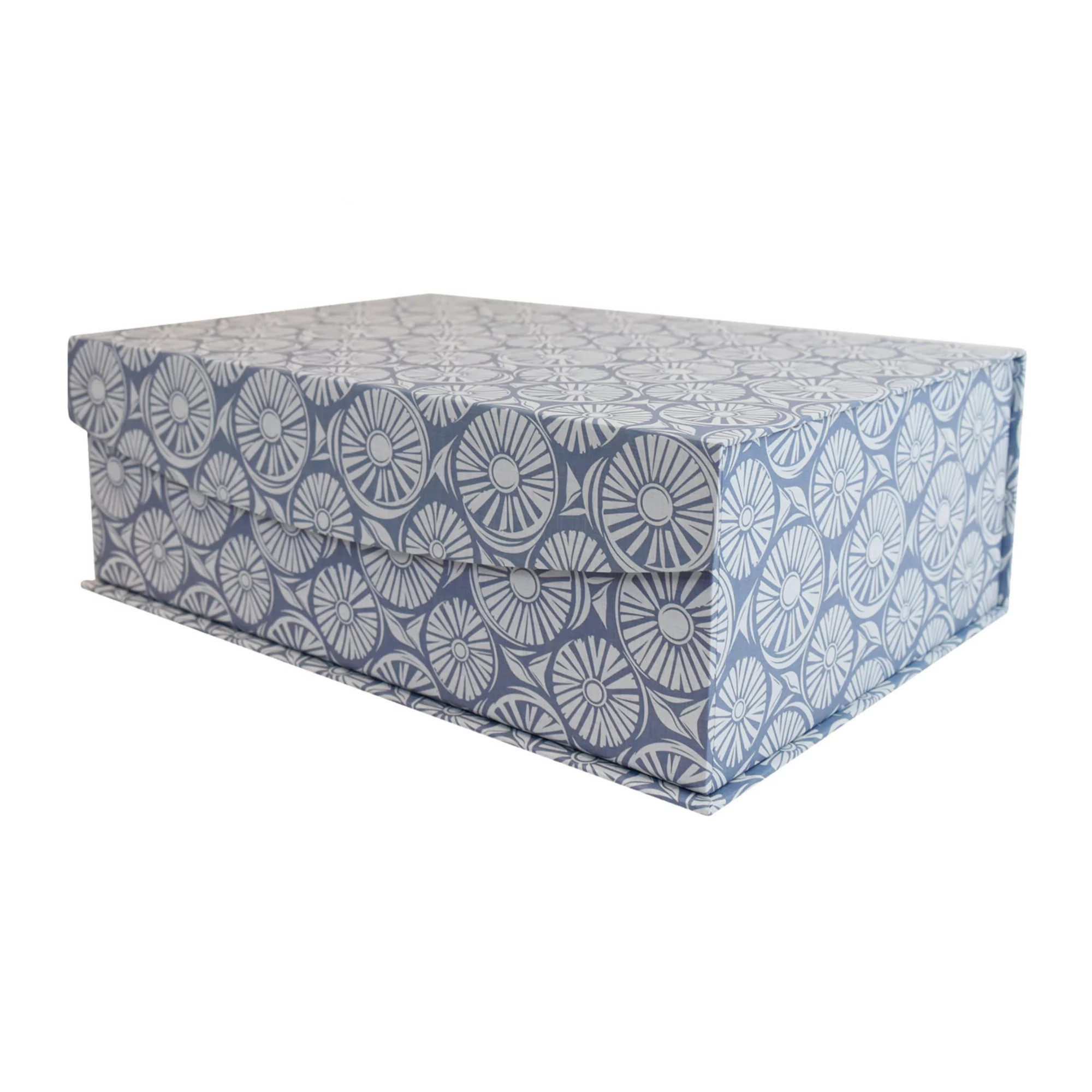 Small Blue Hinge Paper Storage Box | Kohl's