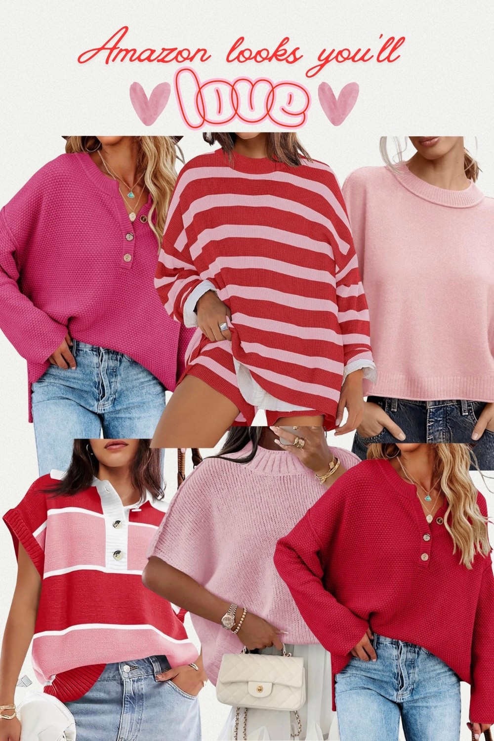Cutesy Casual finds for February 

Valentines Day | Vday | Pink and red | tops | Casual looks | Valentines tops | Comfy set | Love day 

#LTKFindsUnder50 #LTKHoliday #LTKSeasonal