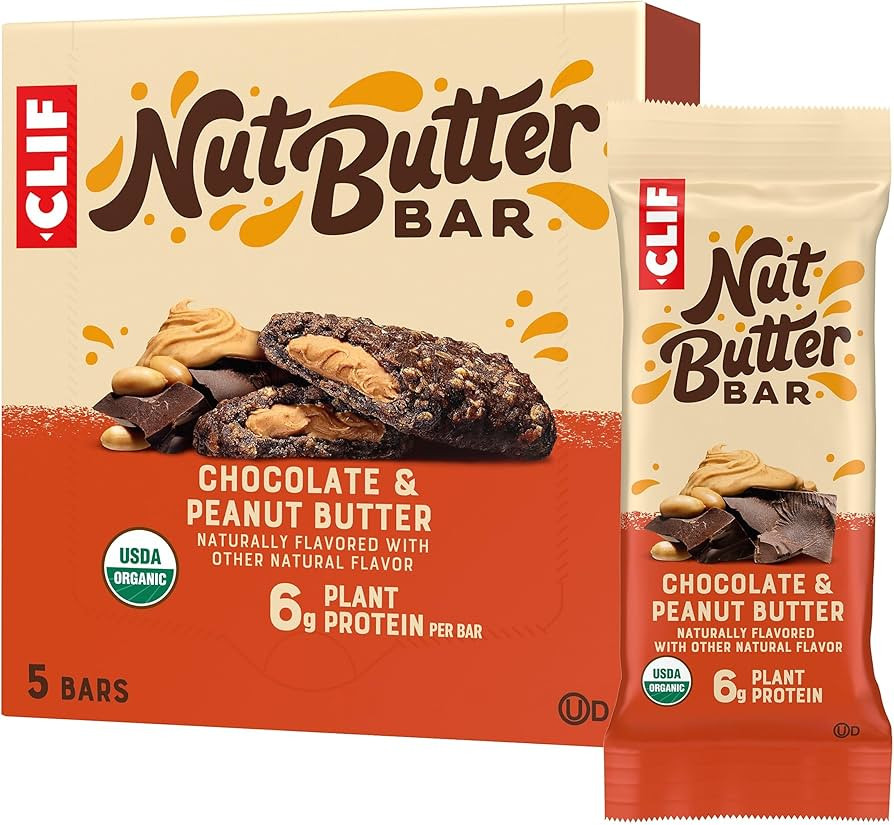 CLIF Nut Butter Bar - Chocolate Peanut Butter - Energy Snack Bars - Non-GMO - USDA Organic - Plan... | Amazon (US)