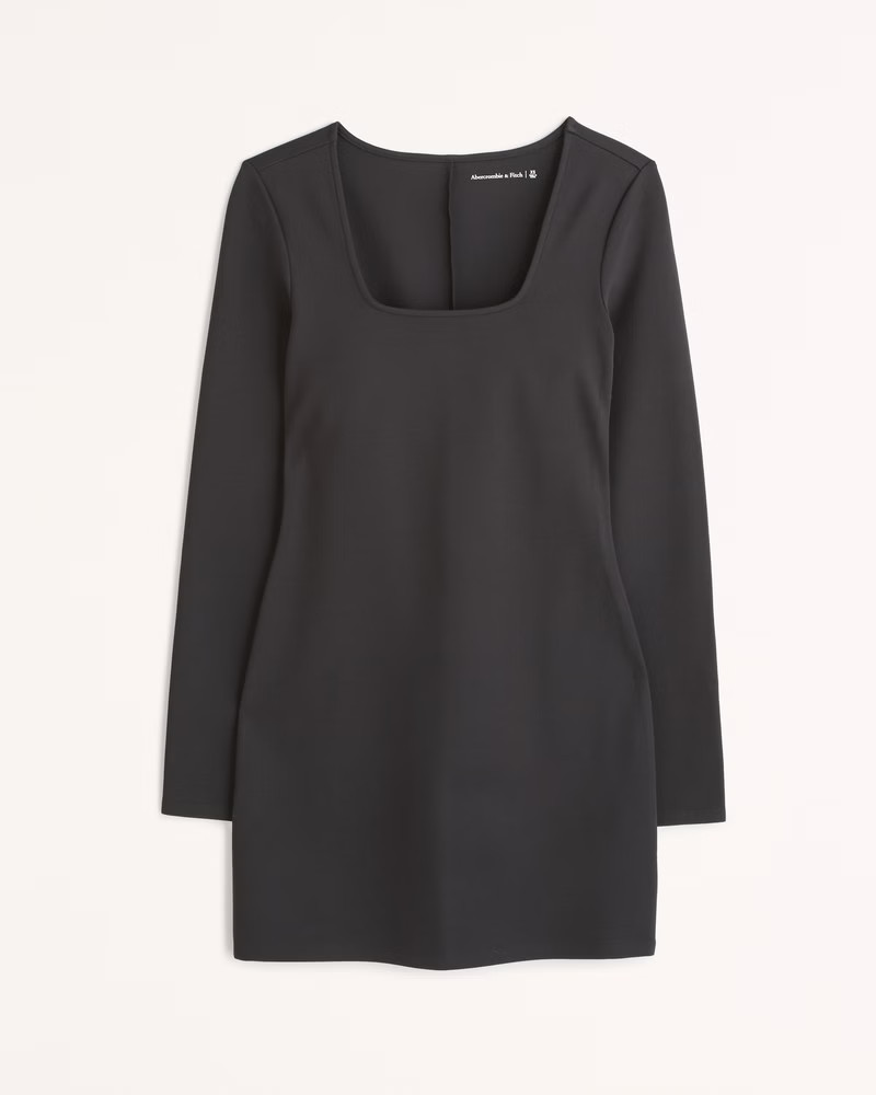 Women's Split-Cuff Ponte Squareneck Mini Dress | Women's Dresses & Jumpsuits | Abercrombie.com | Abercrombie & Fitch (US)