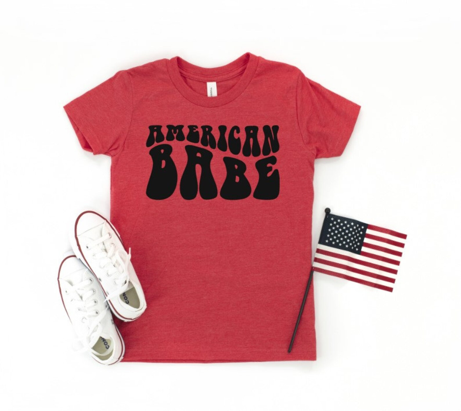 American Babe Toddler Girl or Youth T-shirt 4th of July | Etsy | Etsy (US)