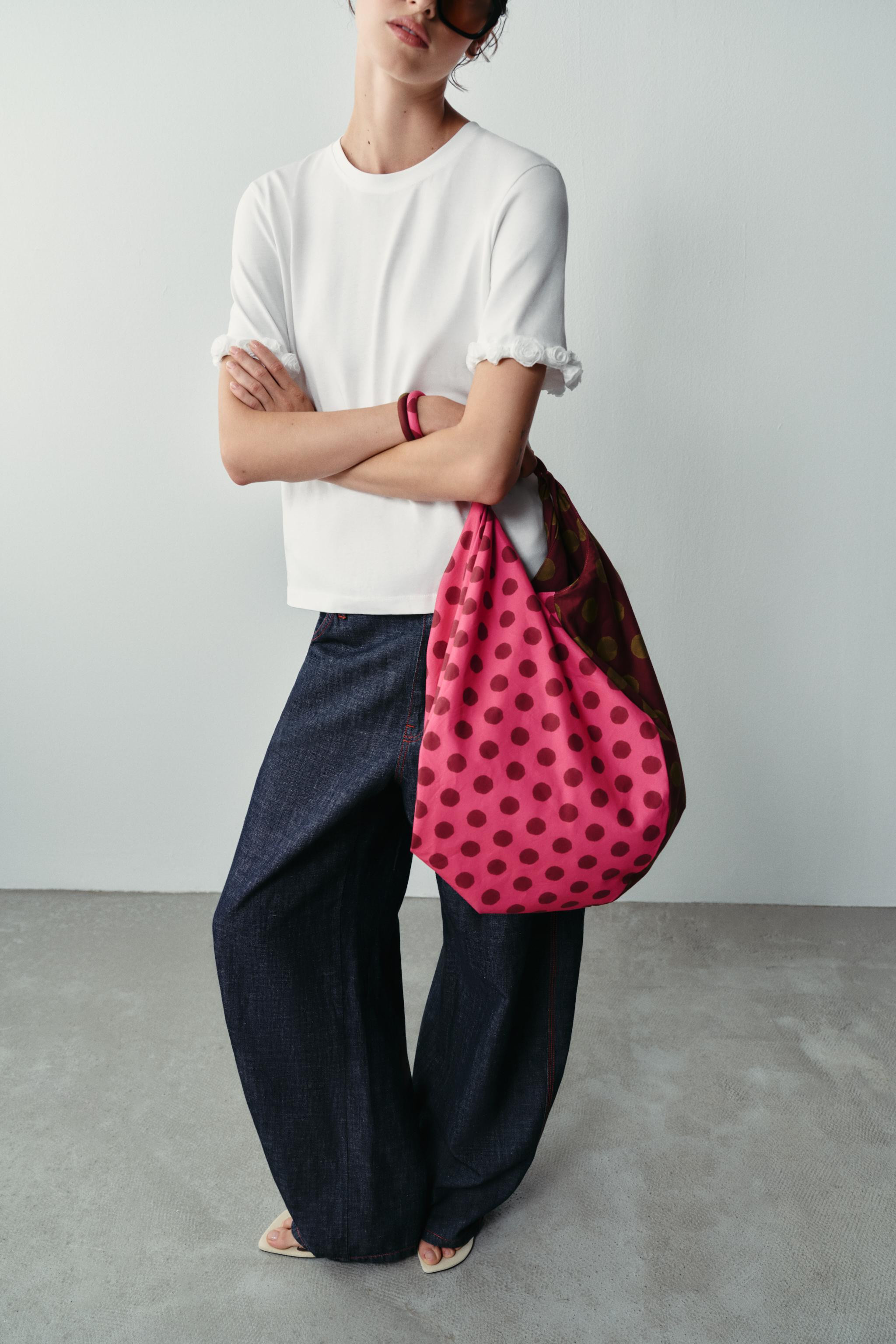 PRINTED POLKA DOT MAXI BAG | Zara US