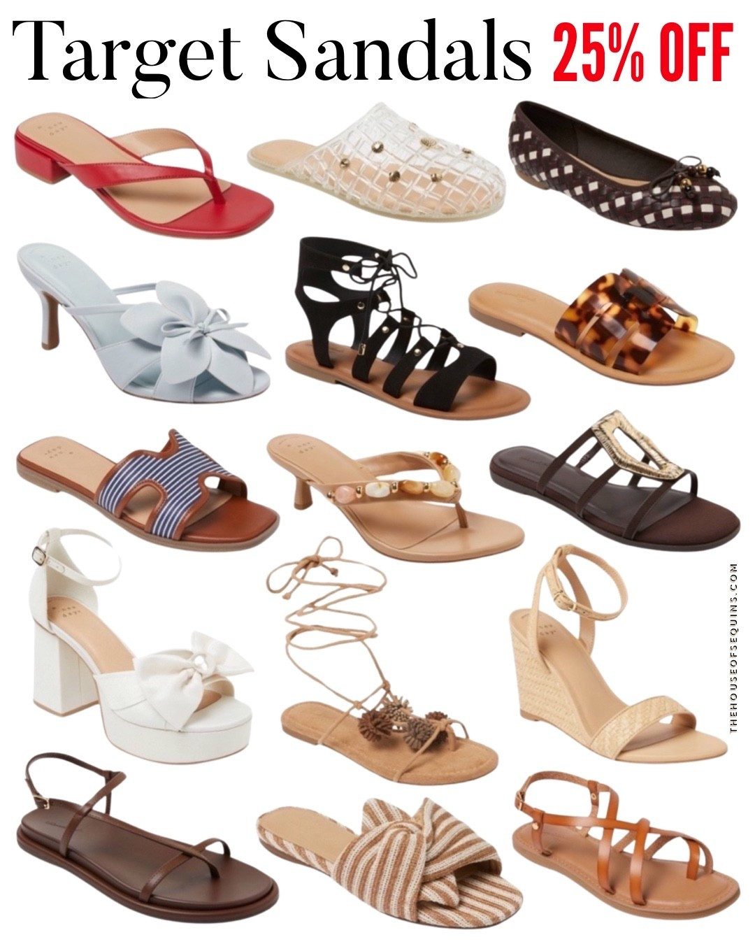 Target sandals 25% OFF!