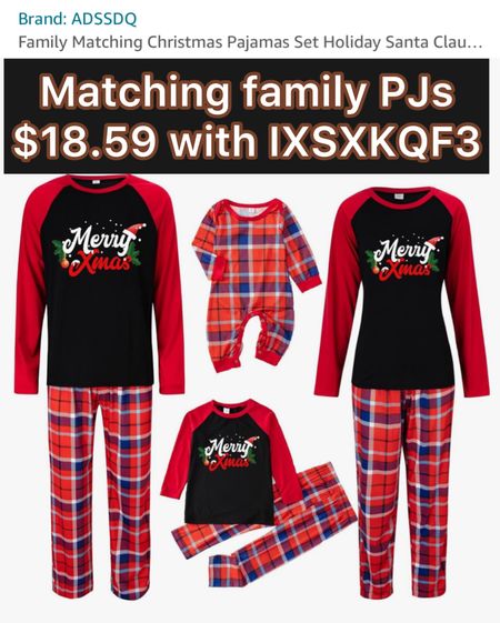 Matching family Christmas pajamas 

#LTKfamily #LTKHoliday #LTKsalealert