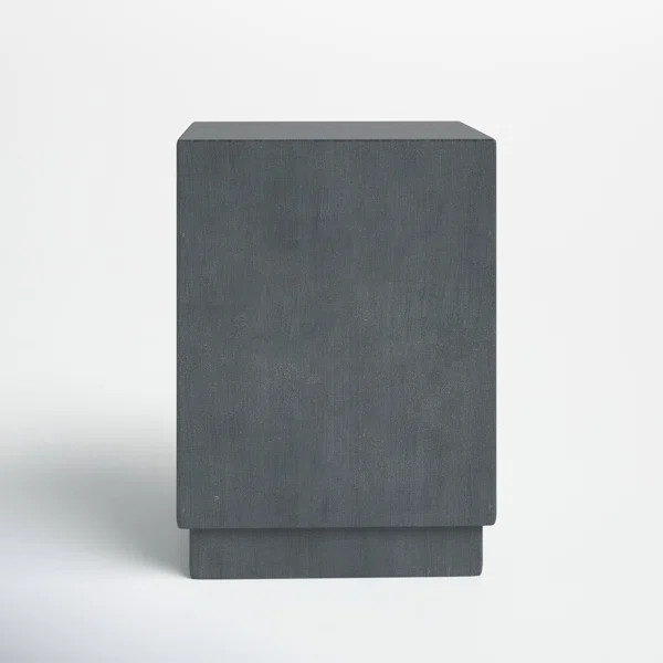 Novato Gray Cement Square Side and End Table, Indoors & Outdoors | Wayfair North America
