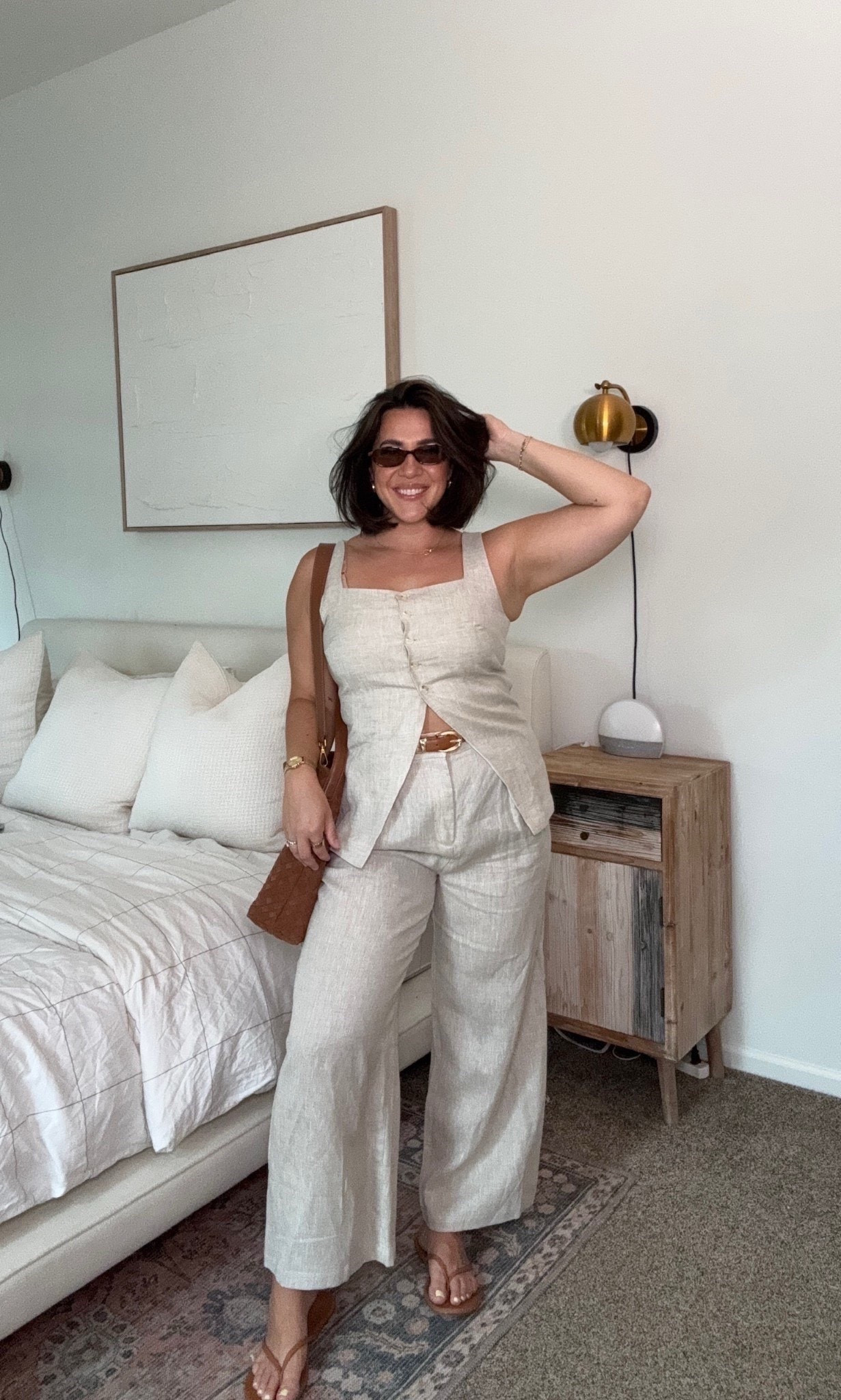 100% linen set is amazing quality and it's Amazon! The perfect casual summer outfit set that can be dressed up or down. So airy and comfortable perfect for date night or summer brunch! 

Teacher outfit, linen set, Summer outfit, back to school outfit ideas, casual summer outfit, date night outfit, midsize

#LTKootd #LTKSeasonal #LTKMidsize