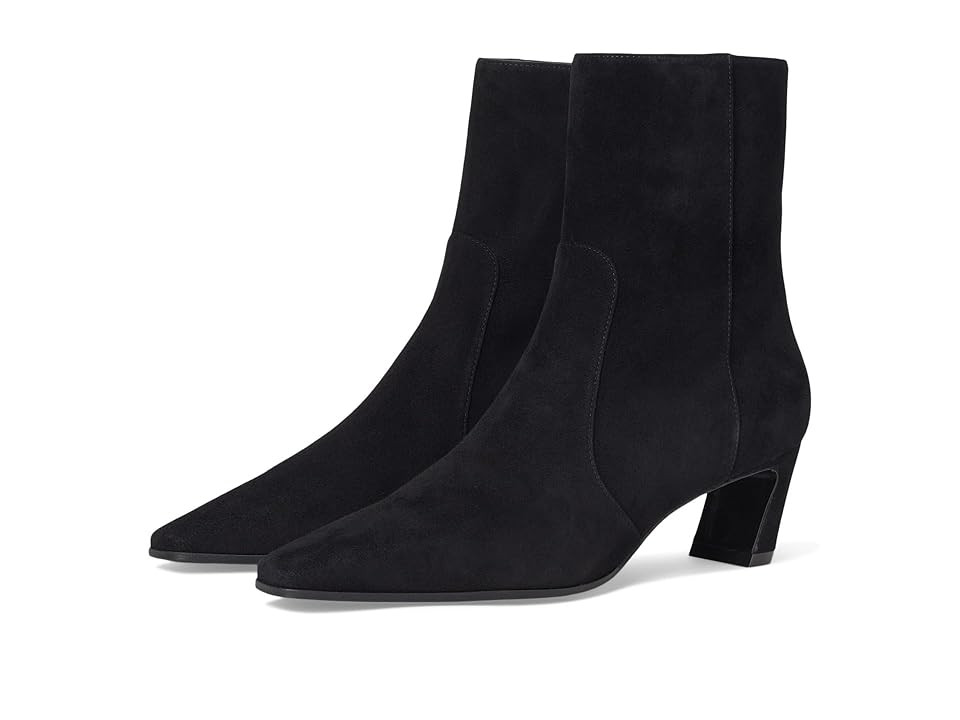 Stuart Weitzman Stassi Zip Bootie 50 Women's Boots Black : 10 M, Leather | Zappos