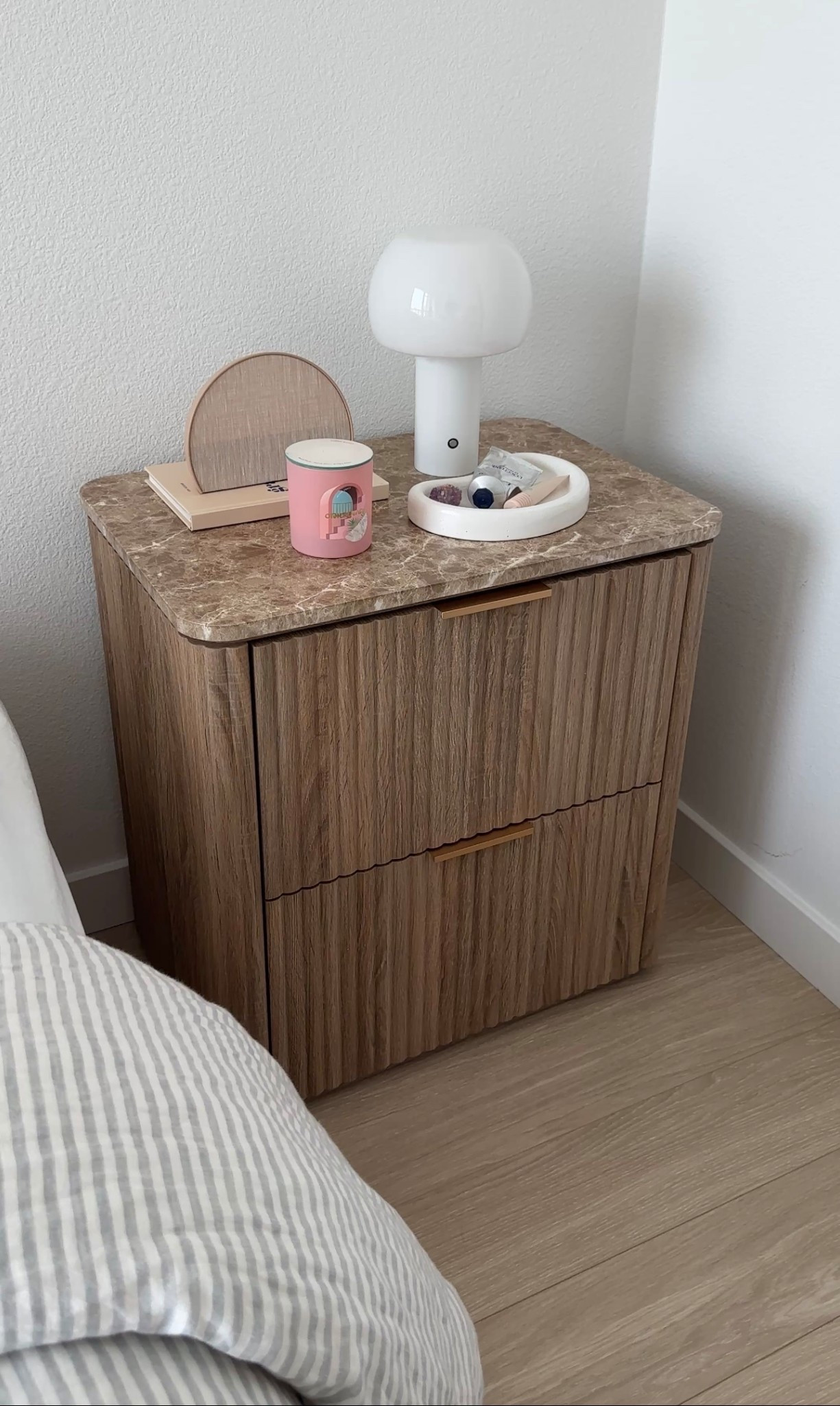 Affordable Amazon Nightstands | Fluted Spacious 2 Drawer Oak

#LTKHome #LTKmorningroutine #LTKselfcare