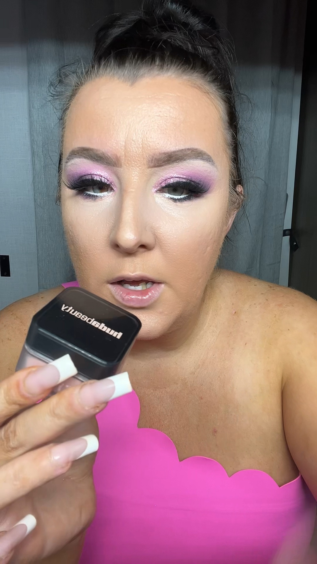 Pink undereye 