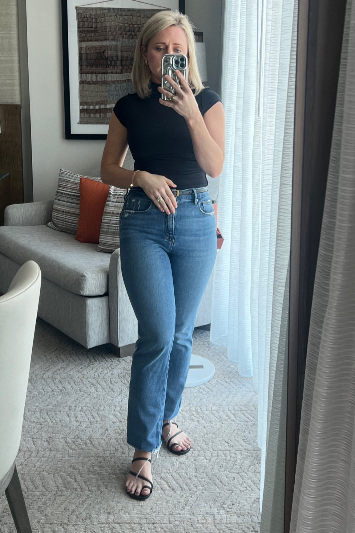 Cutest black tee, reformation sandals

#LTKfindsunder100 #LTKfamily #LTKsalealert