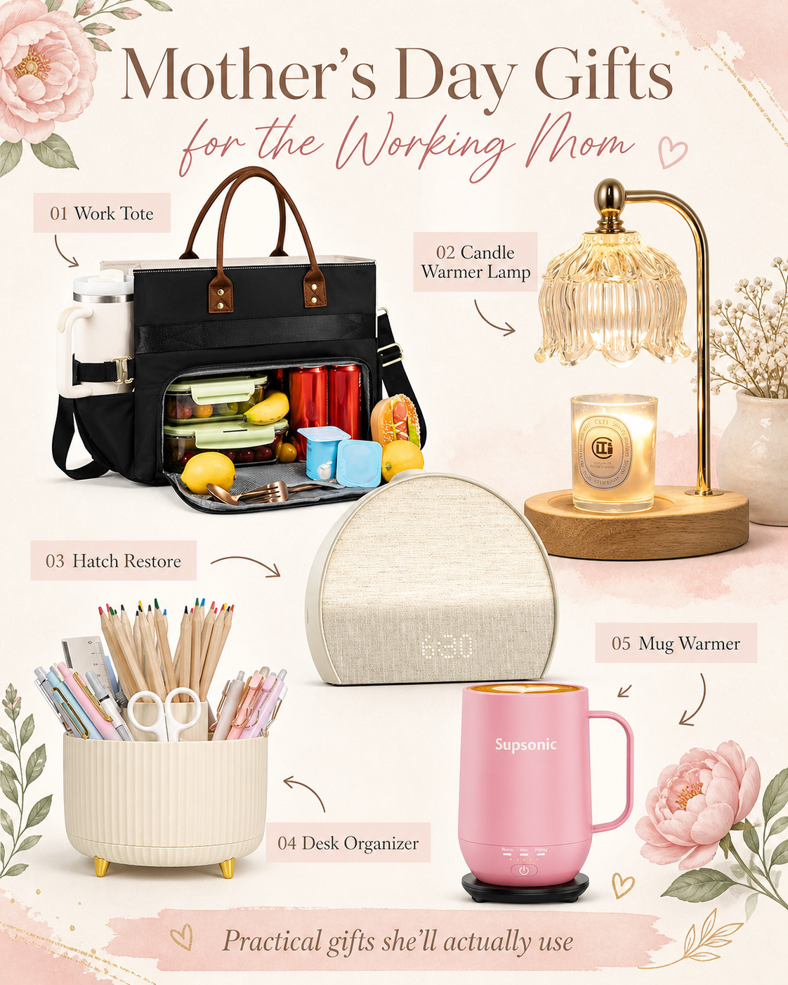 Mother’s Day gifts for the working mom who does it all 💐

Thoughtful, practical picks she’ll actually use, from workday organization to cozy desk upgrades and little luxuries that make her mornings and evenings feel calmer.

Perfect for the mom who packs lunch, manages the calendar, works hard, takes care of everyone, and deserves something that makes her day easier. 

 #LTKMothersDay #LTKmomlife