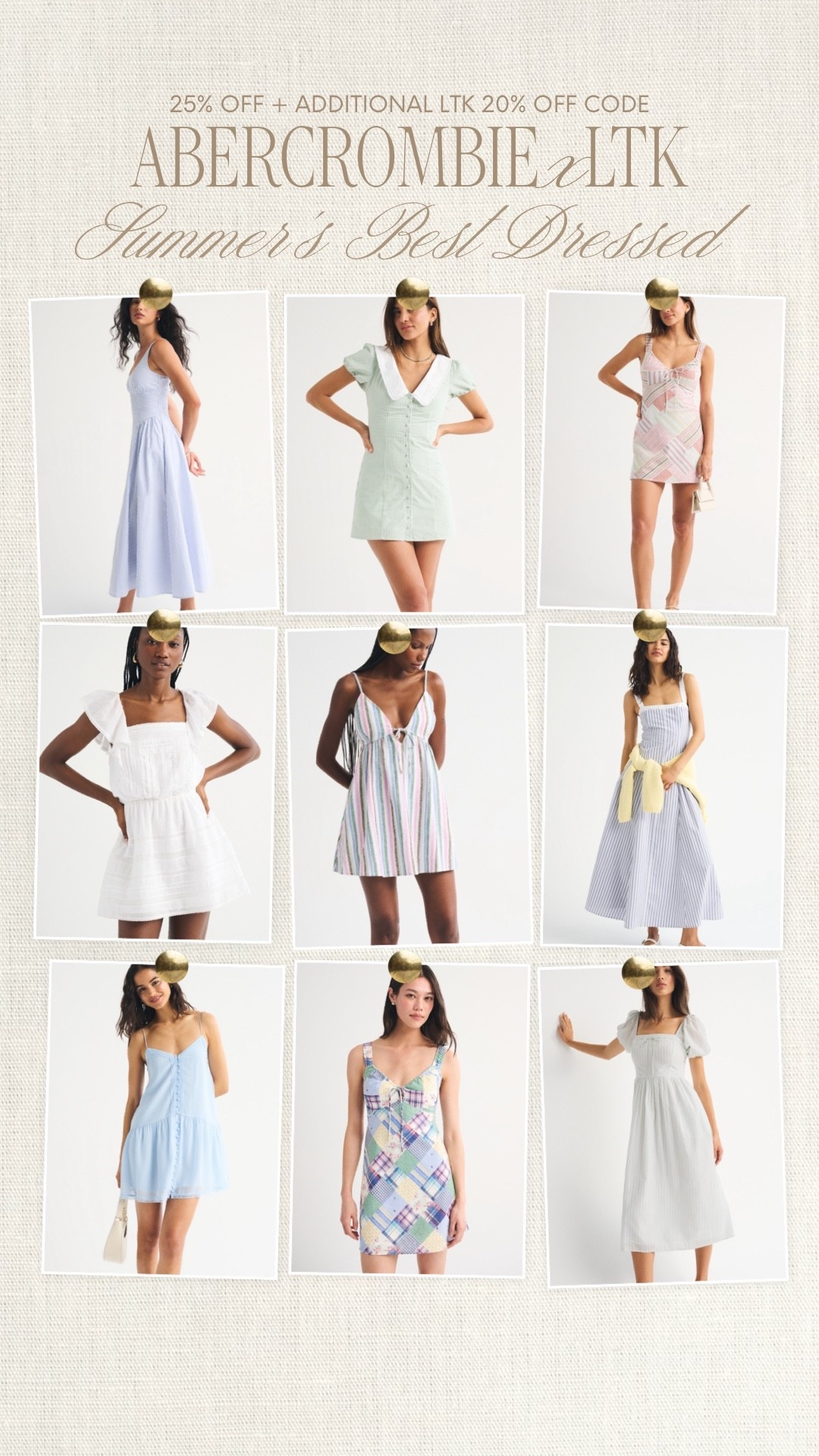 The Abercrombie Dress Sale is on! 25% off all dresses + take an additional 20% off with code AFLTK

#LTKxAbercrombie #LTKSaleAlert
