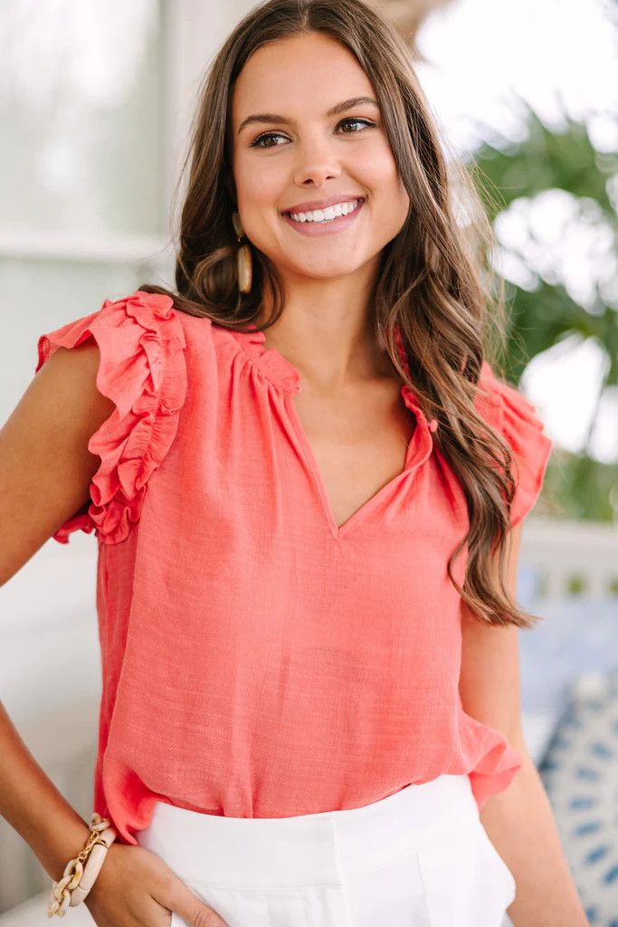 More Than You Coral Orange Tank | The Mint Julep Boutique