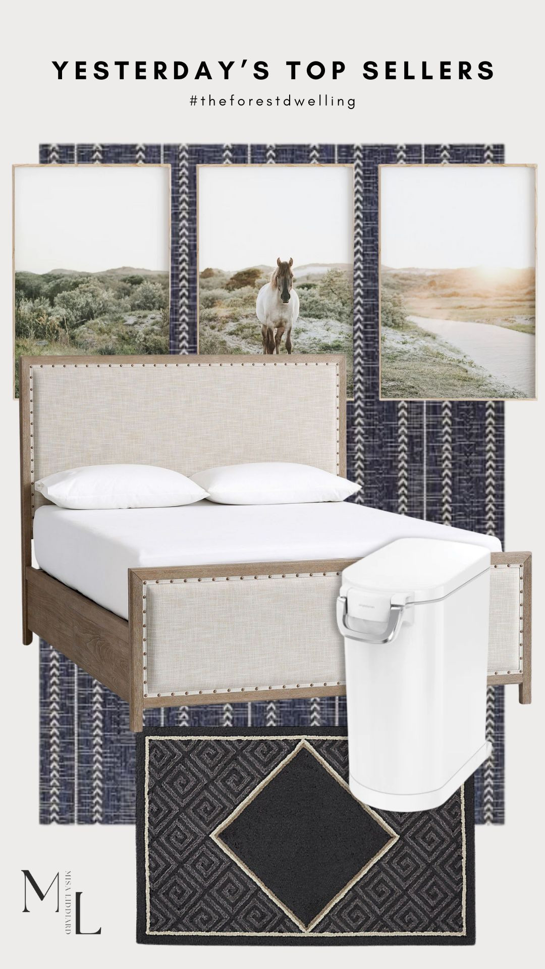 Sharing yesterday's top sellers. This rug is great quality and the color works perfect for the summer holidays. We have a very similar bed from RH without the storage on the sides These are the horse prints that I styled in the floating wood frames in our hallway. They look so good for summer! 

 #LTKSeasonal #LTKHome #LTKStyleTip