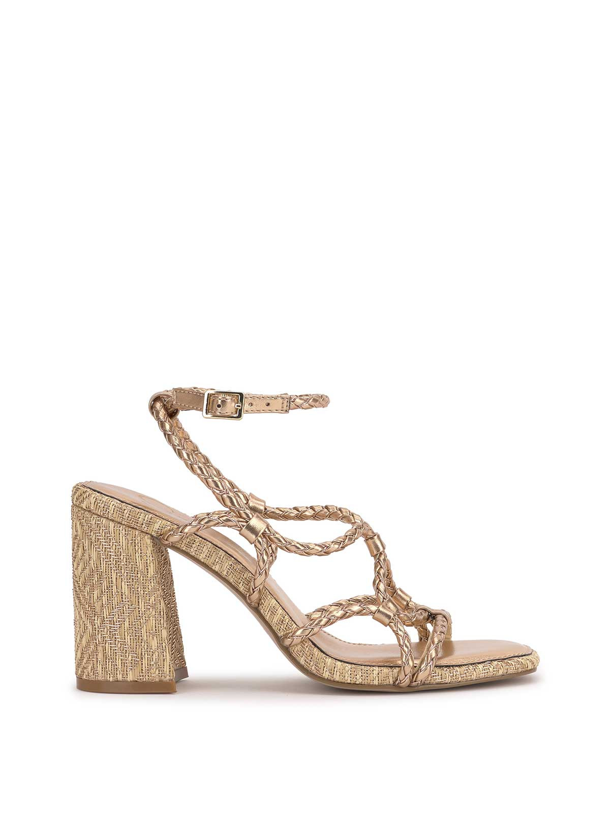 Azimma High Heel Sandal in Light Brass | Jessica Simpson E Commerce