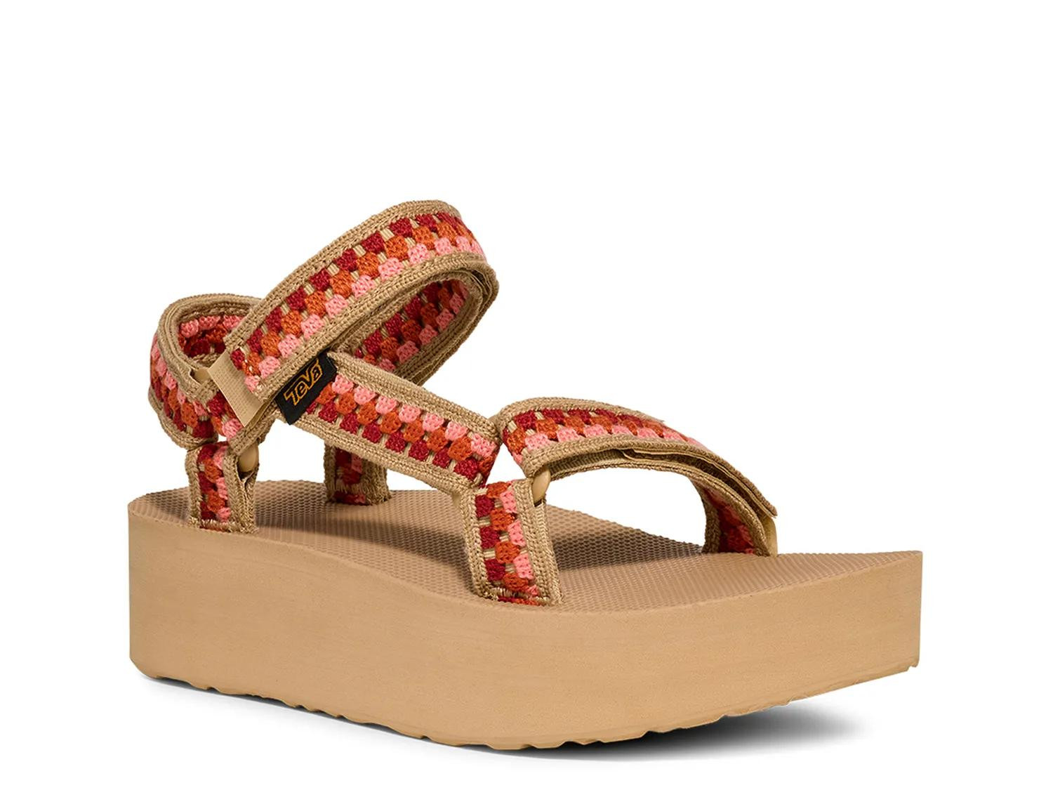 Teva Flatform Universal Tessera Platform Sandal | Women's | Beige/Multicolor | Size 5 | Sandals | DSW