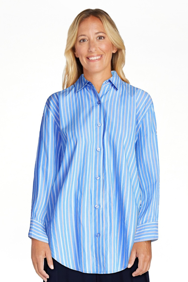 Free Assembly Women's and Women's Plus Relaxed Button Down Cotton Shirt with Long Sleeves, Sizes ... | Walmart (US)