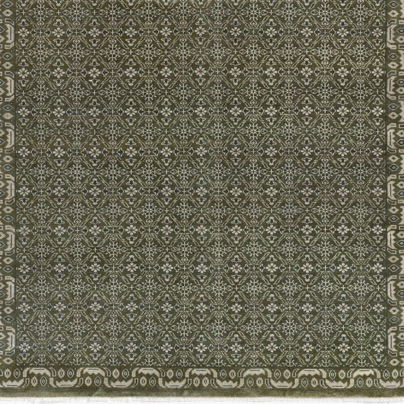 Bordeaux Wool Traditional Green Area Rug 6'x9' + Reviews | Crate & Barrel | Crate & Barrel