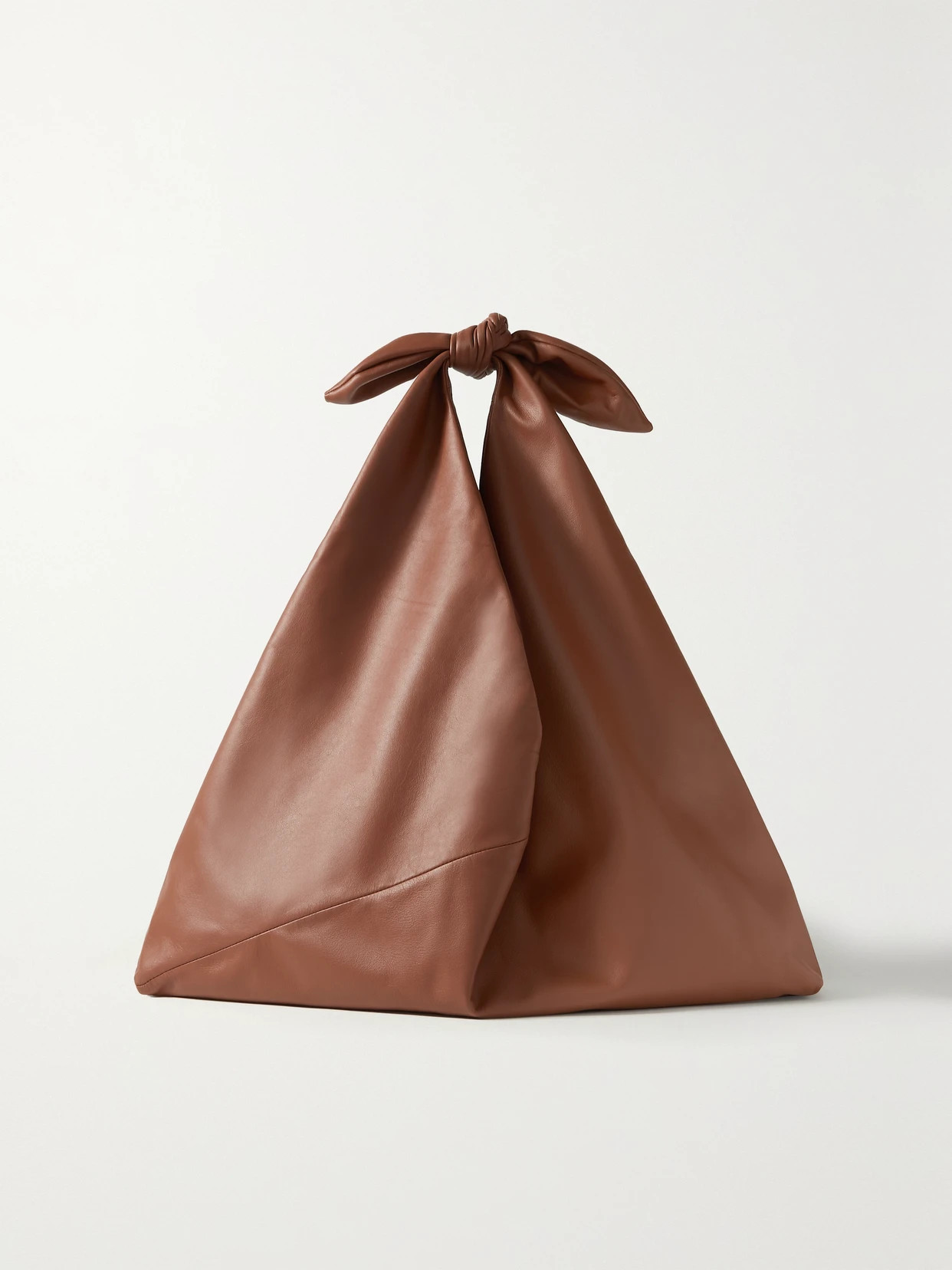 Gabriela Hearst - Hildegard Knotted Leather Tote - Brown | NET-A-PORTER (US)