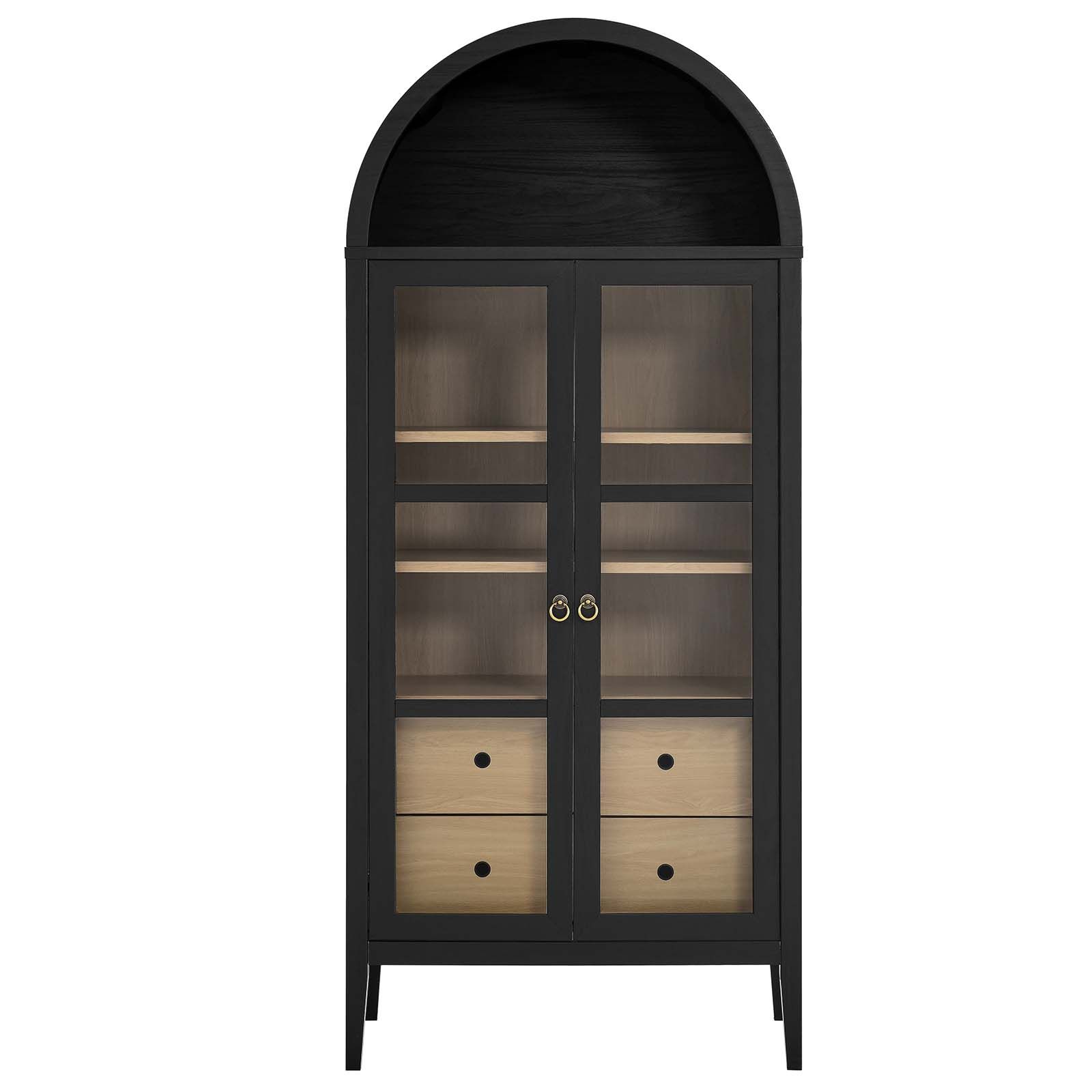 Nolan Tall Storage Display Cabinet | Homethreads