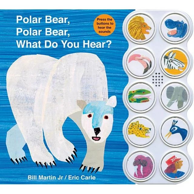 Brown Bear and Friends: Polar Bear, Polar Bear What Do You Hear? sound book (Board book) | Walmart (US)