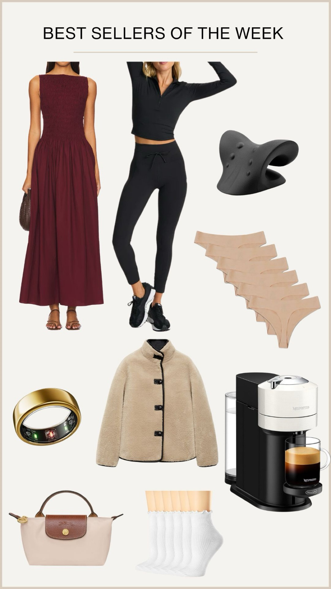 Best sellers of the week !! 

Holiday outfit, best sellers, Amazon finds, Oura ring, nespresso, coffee, neck stretcher, wellness gifts, Gift guide, gifts for her, gifts for sister, gifts for mom, holiday dress, workout outfit, pilates outfit, workout set 

#LTKActive #LTKGiftGuide #LTKStyleTip