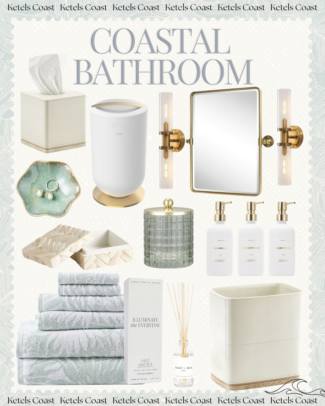 Coastal Bathroom Inspiration!

Coastal Living | Gold Bathroom Accents | Ava Ketels | Ketels Coast | Gold Mirror | Gold Scones | Vanity Mirrors | Jewelry Dish | Tissue Cover | Trash Can | Coastal Decor | Coastal Bathroom | Coastal Accents | Linen | Decorative Box | Bathroom Accessories | Towel Warmer | Gold and White Bathroom | Guest Bathroom | Coastal Living | Bathroom Inspiration | Bright Bathroom

#LTKStyleTip #LTKHome #LTKSaleAlert 

 #LTKFindsUnder50 #LTKFindsUnder100 #LTKFamily