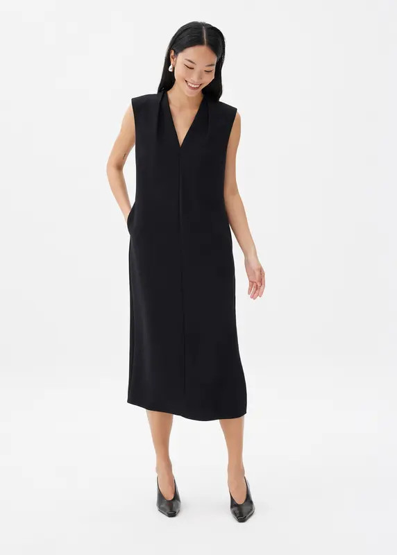 Charlotte V-neck Column Midi Dress | Love, Bonito USA