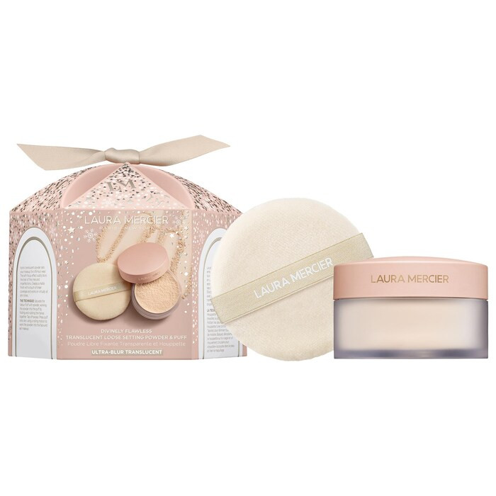Divinely Flawless Translucent Loose Setting Powder & Puff Set- Talc Free Ultra Blur | Sephora (US)