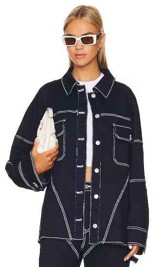 Cyrus Jacket in Navy | Revolve Clothing (Global)