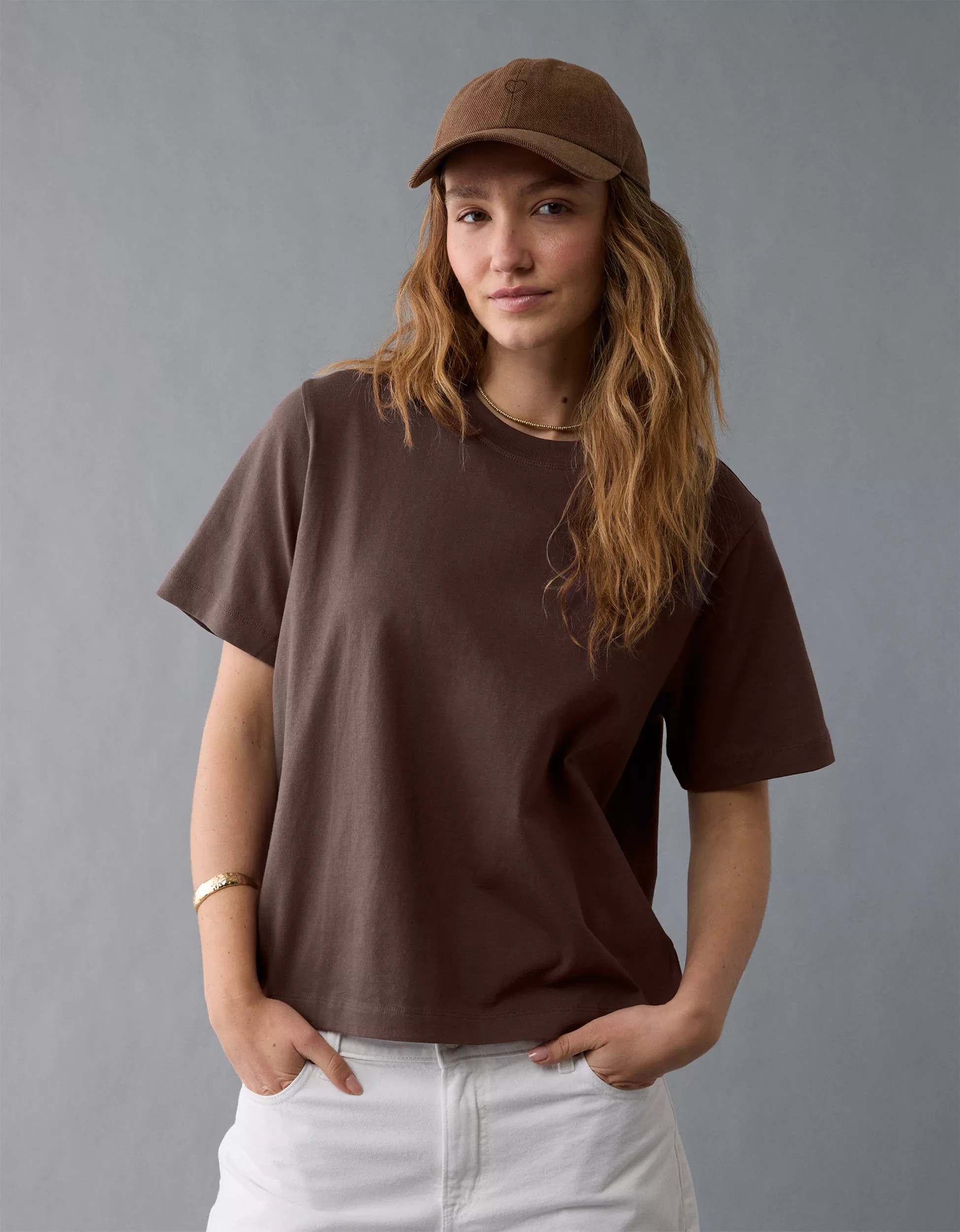 AE Everyday Luxe Relaxed T-Shirt | American Eagle Outfitters (US & CA)