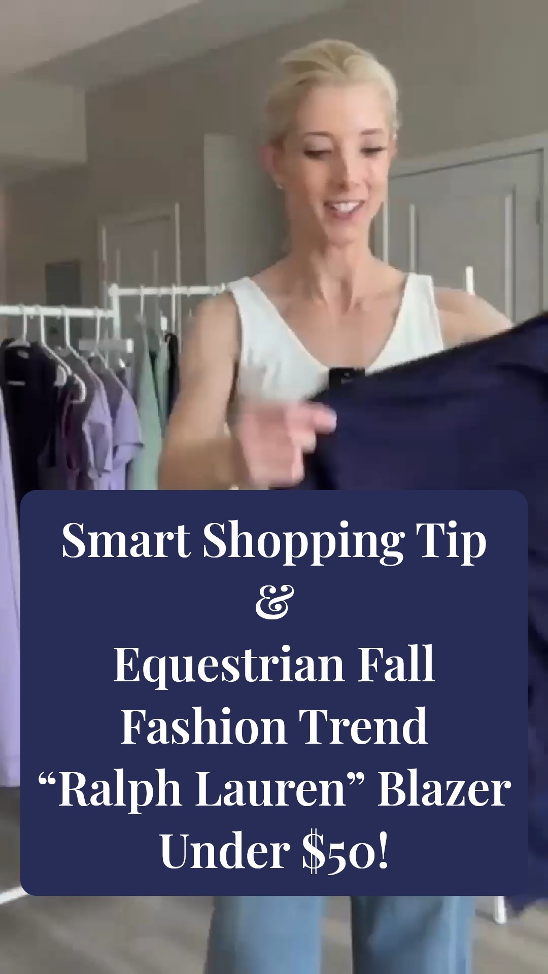 Smart Shopping Tip
& Equestrian Fall Fashion Trend
“Ralph Lauren” Blazer Under $50!fabrics explained watch and learn why fabrics help you choose and buy smart pieces to build your wardrobe. 

Jacket under $50 w similar real Ralph Lauren full price jackets tagged too. Tagged also wide leg jeans high rise super flattering under $50 on amazon fashion 

Lovely seasonal look and of course workwear and work office appropriate  

#LTKWorkwear #LTKFindsUnder50 #LTKStyleTip