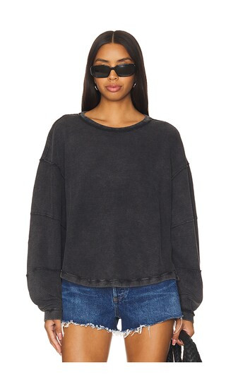 Free People x We The Free Total Eclipse Tee in Black. - size M | Revolve Clothing (Global)