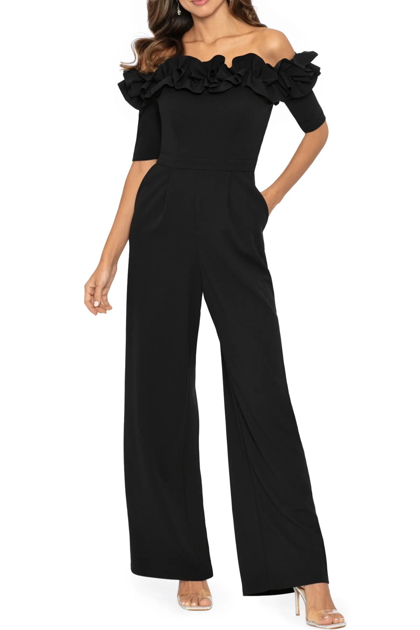 A beautiful chic and elegant black jumpsuit perfect for a spring wedding as a guest 


#LTKwedding #LTKsalealert #LTKSpringSale