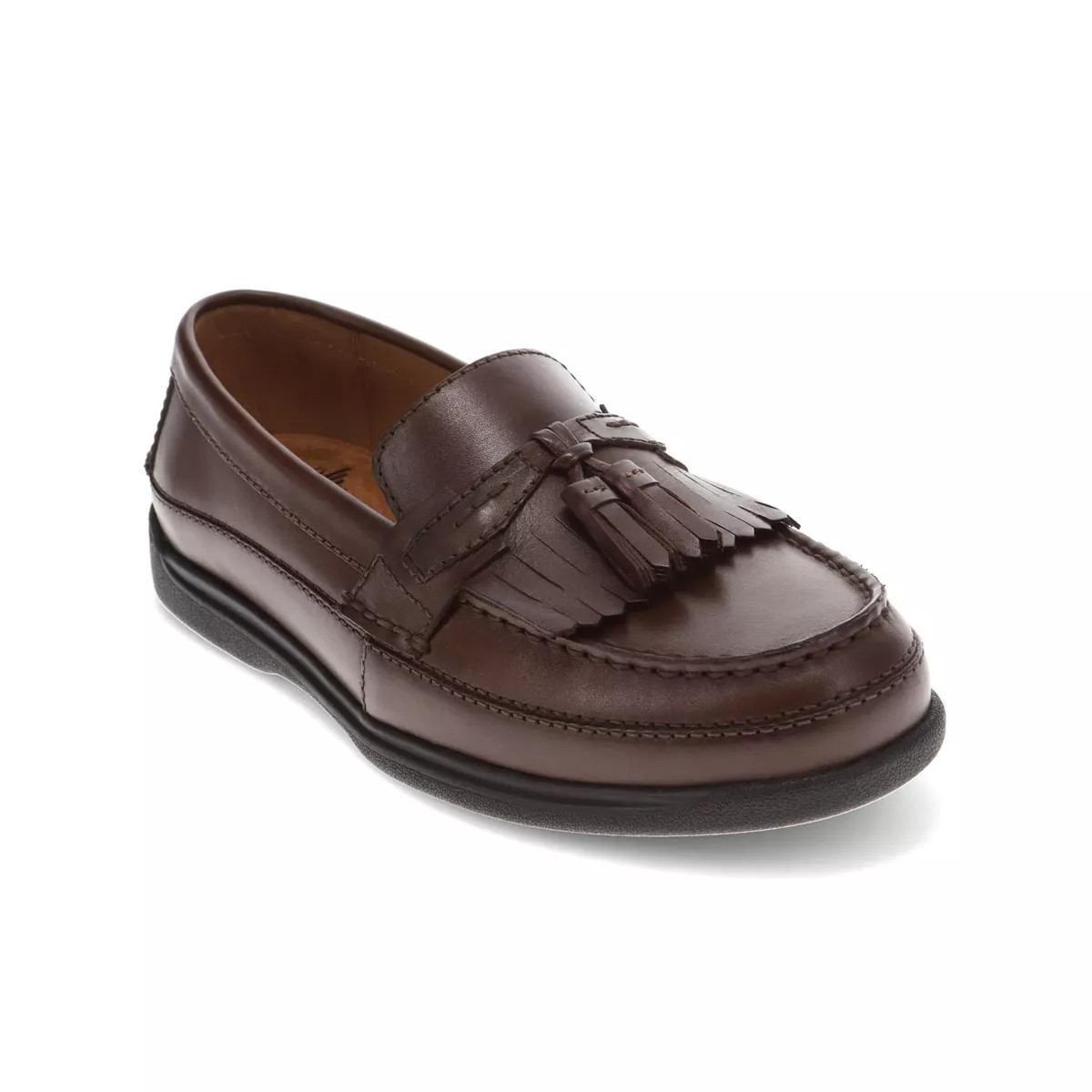 Dockers Mens Sinclair Leather Dress Casual Tassel Loafer Shoe, Chestnut, Size 8.5 | Target