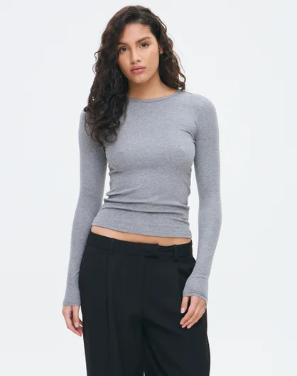 Crew Neck Longsleeve Top | Glassons (Australia)