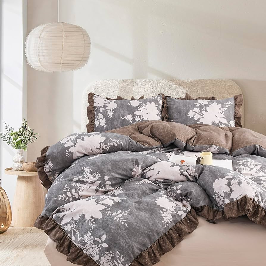 Oli Anderson 3 Piece Floral Comforter Set, Vintage Botanical Print Bedding Set, Farmhouse Lightwe... | Amazon (US)