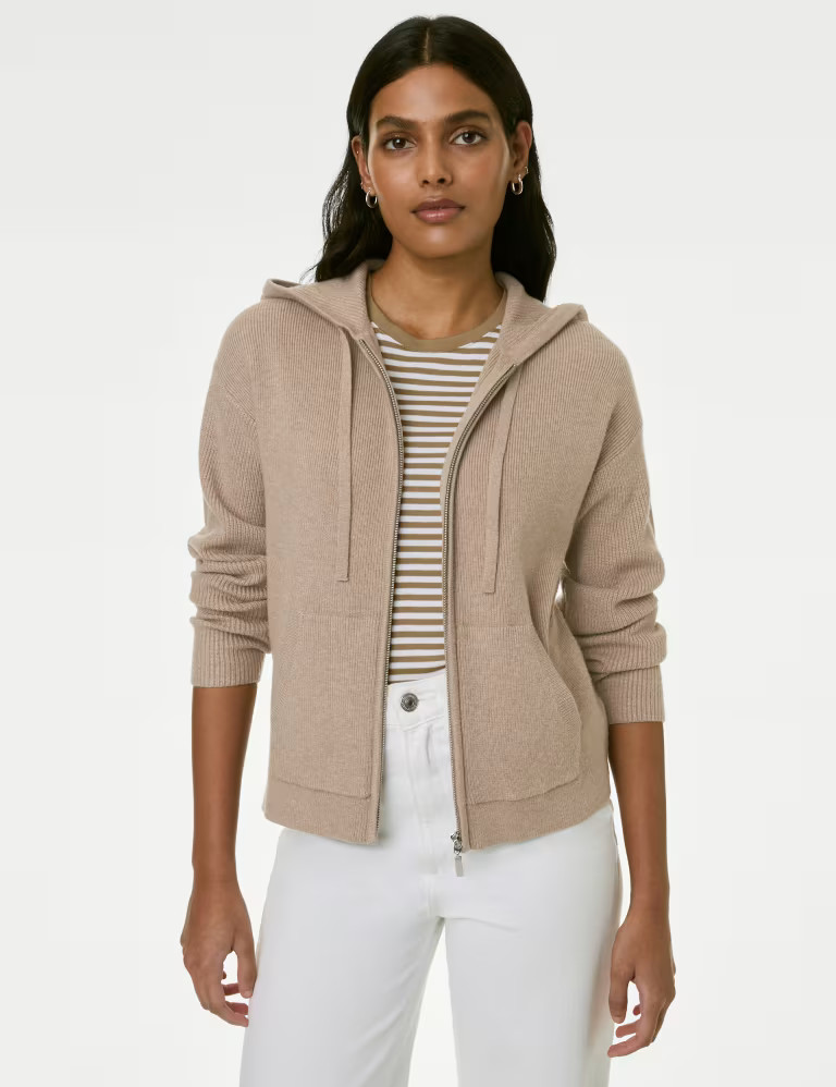 Soft Touch Zip Up Hoodie | Marks & Spencer (UK)