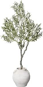 VYNT Olive Tree Artificial 7 Feet Tall, Fake Indoor Tree, Faux Decorative Tree | Amazon (US)