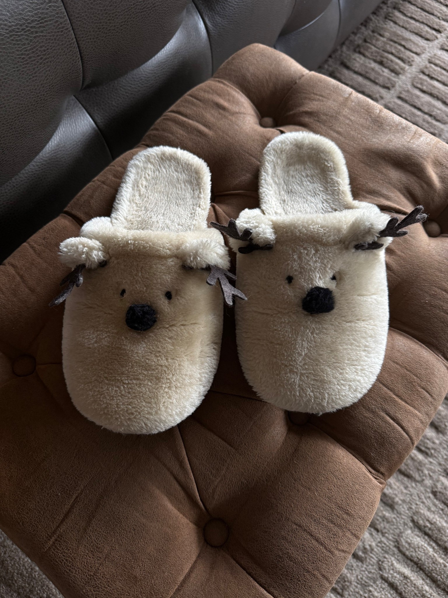 Reindeer slippers! 

#LTKGiftGuide #LTKmorningroutine #LTKHoliday