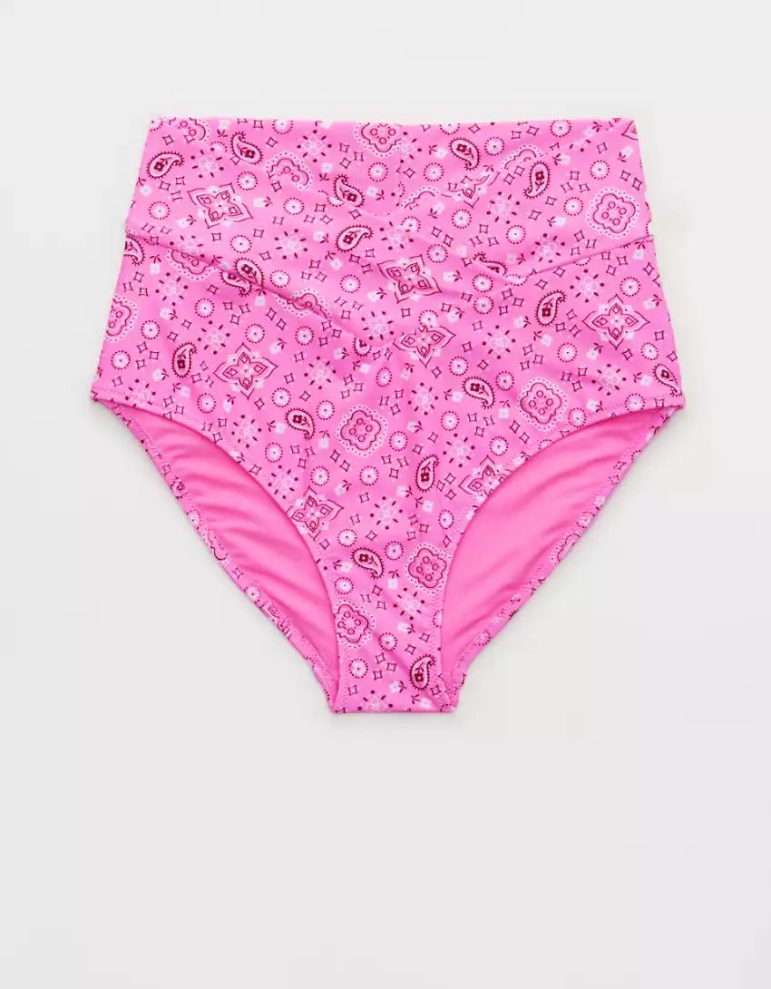 Aerie Crossover High Waisted Bikini Bottom | Aerie