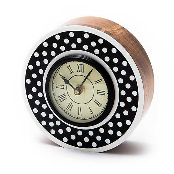 Dotty Round Desk Clock | MacKenzie-Childs