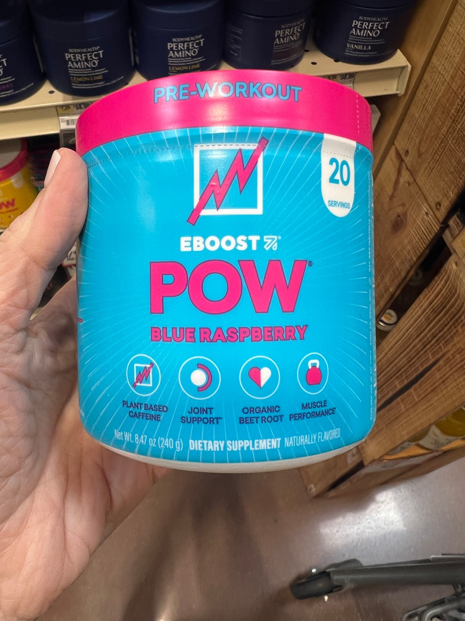 pow blue raspberry pre workout 

#LTKActive #LTKfoodie #LTKfitnessgoals