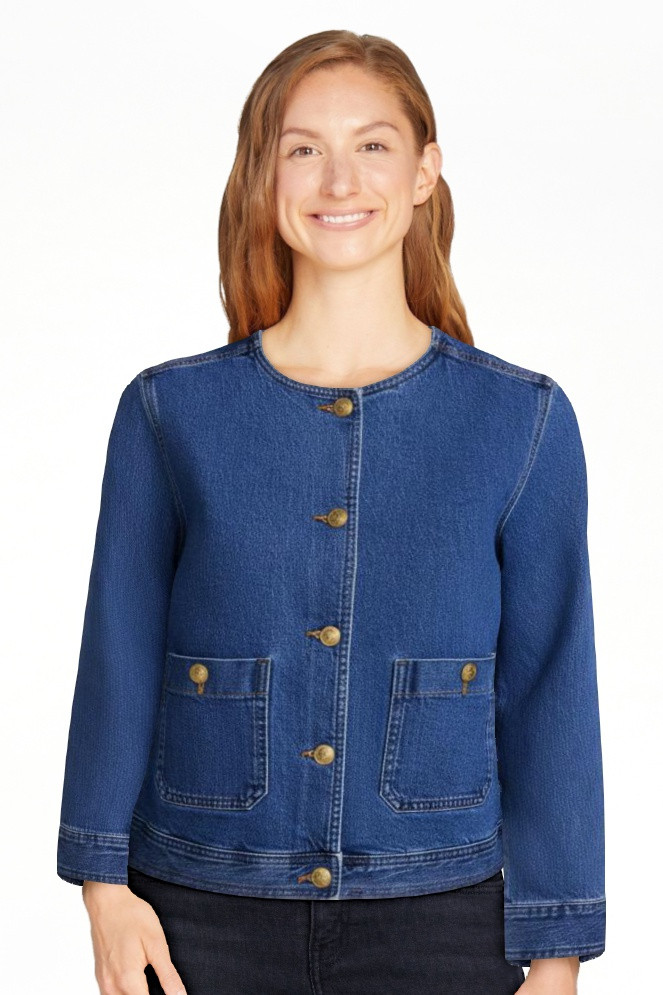 Scenario Women's and Women's Plus Denim Jacket, Sizes XS-4X | Walmart (US)