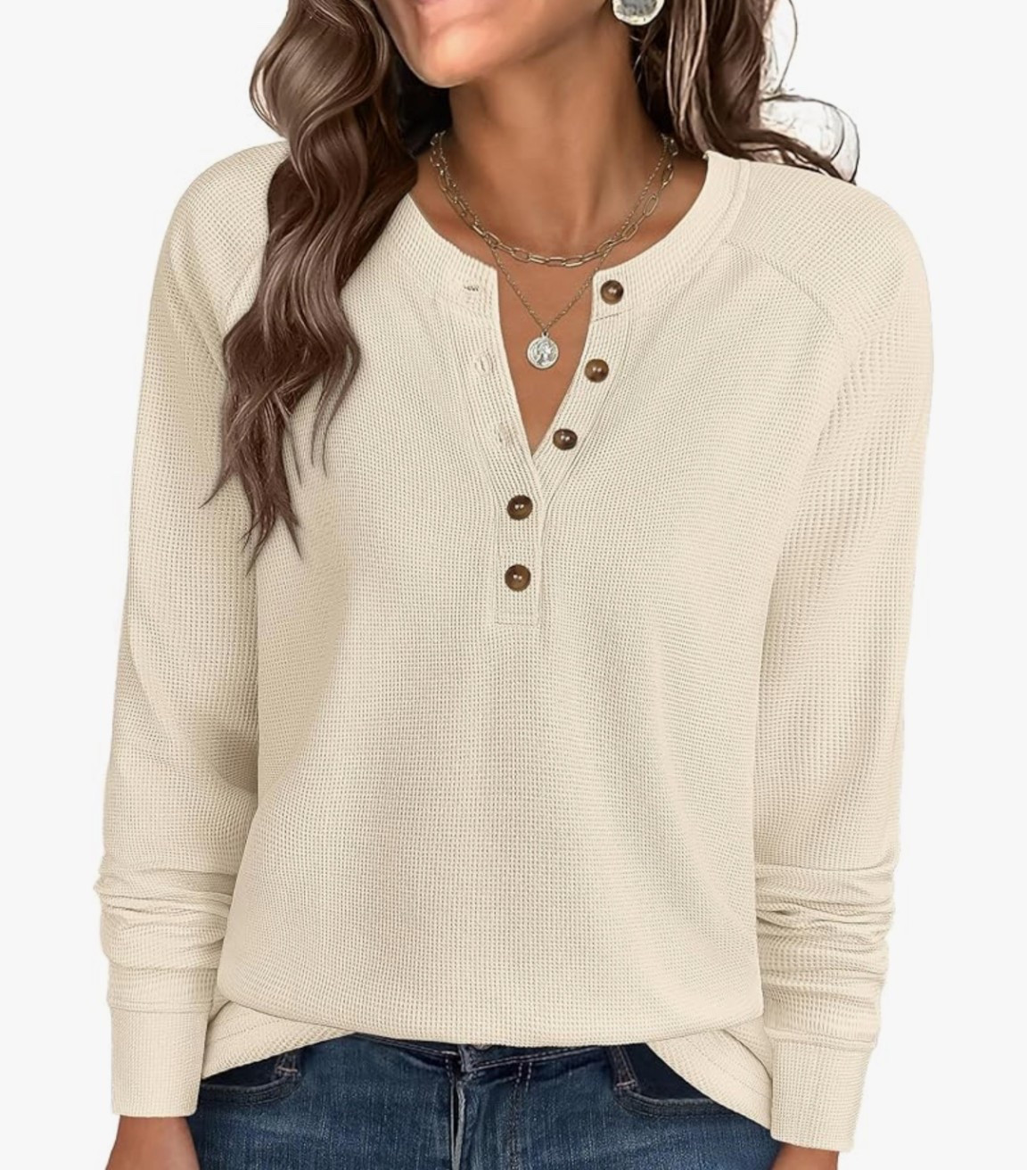 Women’s waffle knit long sleeve tshirt on sale at Amazon $12.99

#LTKgrwm #LTKSaleAlert #LTKootd