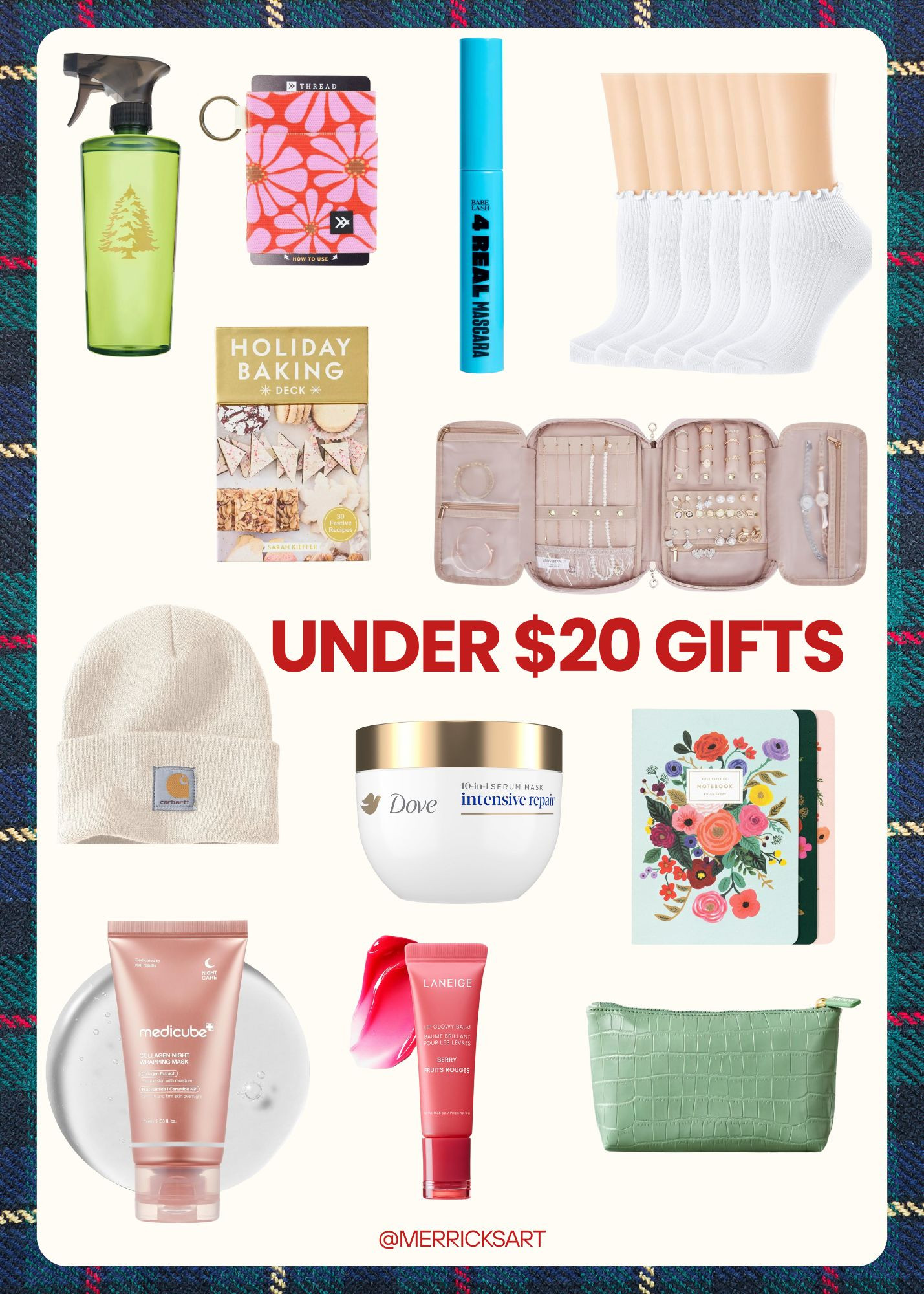  Gifts Under $20. See more on the blog merricksart.com

 

#LTKGiftGuide #LTKHoliday