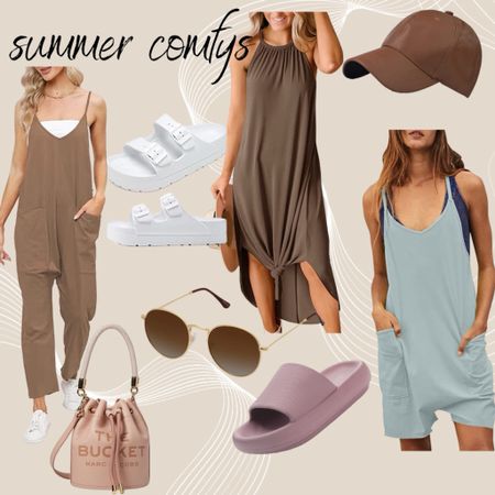 Summer style, summer fashion, casual summer clothes, must have fashion, jumpsuit, slides, platform sandals 

#LTKstyletip #LTKSeasonal #LTKshoecrush